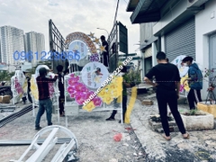Trang trí cột điện