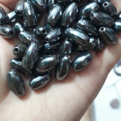 5 viên lu thống 8x14mm đá quặng xám đen