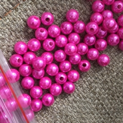 10-50 gam hạt châu 8mm, hạt cườm,hạt bẹt nhựa nhiều màu có lỗ làm vòng tay, vòng cổ, trang trí quần áo