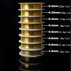 cuộn Dây đồng size 0.4mm nhiều màu làm handmade, trang sức(khoảng 9 mét)