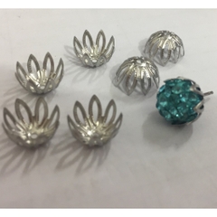 5 Đế hoa ốp hạt inox không rỉ size 11.13mm