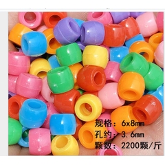 10-50gam hạt nhựa hình trụ lỗ xỏ lớn đủ size 4.3x5.5mm, 4.2x6.8mm,6x8mm, 6x9mm (p117-47/48/49/51)