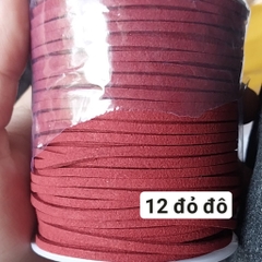 1 cuộn dây da lộn 2mm , dây da nhung, dây nhung làm vòng, dây đan vòng tay, vòng cổ