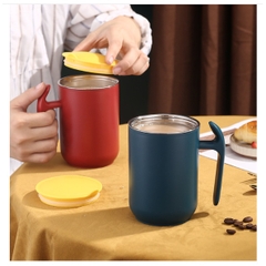 Cốc, Ca, ly 2 lớp giữ nhiệt inox 304 dung tích 550ml , kèm muỗng