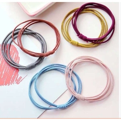 3-5-10nm dây thun mềm 2.5mm làm dây cột tóc