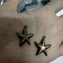 10-50gam Mặt sao biển 20mm màu đồng giả cổ