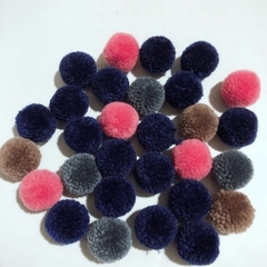 Hạt pompom 3cm bông mịn nhiều màu -gói 10-20-50 cái
