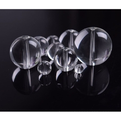 100gam Hạt thủy tinh trắng trong đủ size 4-6-8-10-12mm làm vòng