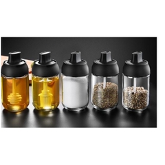 Hũ Đựng Gia Vị, Hũ Thủy Tinh Đựng Gia Vị, Lọ Đựng Gia Vị, Dầu Ăn, Mật Ong 250ml 280ml Chống Nước, Ẩm Mốc, Côn Trùng