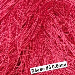 5-20met dây dù sợi se size 0.8mm - 1mm- 1.5mm bóng dùng đan vòng tay, thắt vòng tay, vòng cổ may mắn