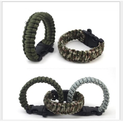 vòng tay paracord, vòng tay sinh tồn có còi , dao, la bàn, đánh lửa