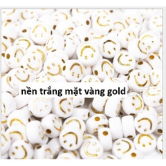10 gam hạt mặt cười 7MM / 10mm làm vòng nhiều màu
