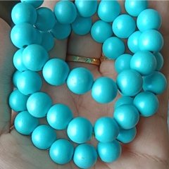 10-35 hạt nhựa 8-10-12mm tròn có lỗ xỏ dây cỡ 2mm (GÓI 10GAM) - TL