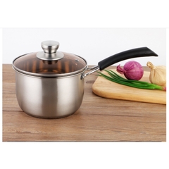 Quánh, nồi nấu sữa 18cm bằng thép không rỉ inox 201