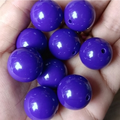 25gam hạt nhựa 18mm tròn nhiều màu có lỗ xỏ dây cỡ 2mm