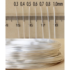 1 đoạn dây bạc nguyên chất 10cm (bạc 999)