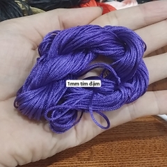 Bó lớn như hình 20-30met dây dù size 0.5-0.8- 1-1.5mm đan vòng đủ màu, dây đan vòng tay, dây thắt vòng,vòng cổ