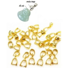 10 kẹp mặt dây chuyền bằng đồng đủ size