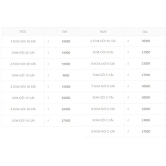 10 cái khoen vòng gỗ đủ size 1.5-2-2.5-3-3.5-4-4.5-5-5.5-6-6.5-7-7.5-8-9-10cm