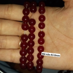 1 viên mã nãotrắng, đỏ, đen, tím có lỗ xỏ 1mm đến 1,5mm size 6mm 8mm 10mm 16mm 18mm 20mm