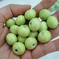 5viên gốm sứ hình cầu dẹp 15mm