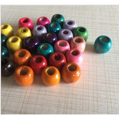 (P118-36) 25-100gam hạt gỗ 11x12mm & 16x17mm lỗ lớn dùng làm đồ chơi, trang trí