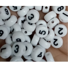 (chọn chữ) 10 hạt chữ cái, chữ số, phép tính 4x7mm nền trắng chữ đen