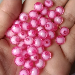 10-35 hạt nhựa 8-10-12mm tròn có lỗ xỏ dây cỡ 2mm (GÓI 10GAM) - TL
