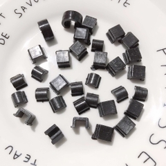 20-100 cái-T15- khóa dây làm đế dán patch cho cột tóc hỗn hợp size 8-14mm