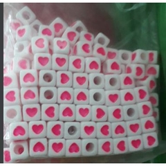 gói 40/100/200 Hạt trái tim vuông 7mm (loại tốt)