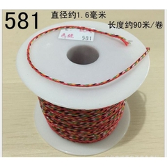 1 CUỘN DÂY CHỈ NGũ SẮC SIZE có viền chỉ đỏ