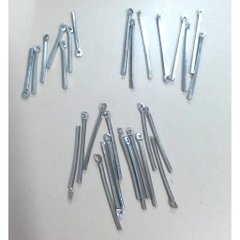 100 Que kết nối 1lỗ thân vuông làm hoa tai đủ size 2-2.5-3cm