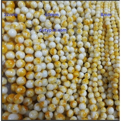 100gam size 8-10-12mm hạt đá nhân tạo làm vòng tay, vòng cổ