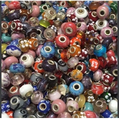 Gói 10 Charm xỏ vòng đủ màu