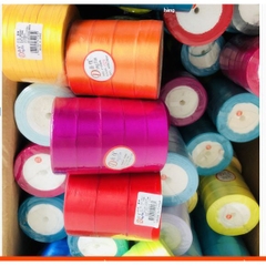 cuộn 25yds (22met) dây satin , dây ruy băng , dây lụa to bản 10-40mm