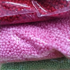 25 gam Hạt cườm nhựa bánh cam/chóp nhọn 4mm nhiều màu