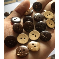 (p118-38) 10-50 nút gỗ dừa size 12.5/15/18mm