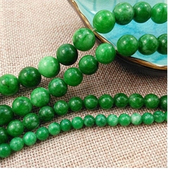 60 viên đá chalcedony TN xanh trắng size 6mm / có thêm size 8/10/12mm