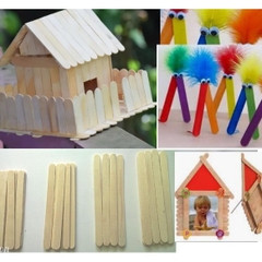 1kg que gỗ, que kem nhiều size 10/12/14/15cm -vật liệu DIY