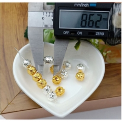 gói 5 charm xỏ hoa sen 8.6mm dùng mĩ trang sức, vòng tay