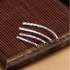 ống xỏ khắc hoa văn bạc thái 925 đủ size