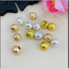 5 viên charm khắc hình đồng xu size 7,5mm mix xỏ vòng (p160-5) làm trang sức vòng cổ,vòng tay