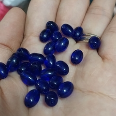 10viên hạt lu thống đá nhân tạo 6x8mm, 4x7mm làm vòng hạt, trang trí thủ công tùy thích