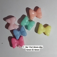 10g hạt nhựa các loại  có lỗ xỏ dùng trang trí handmade