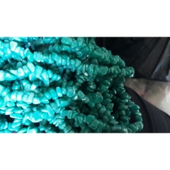 Đá vụn xanh ngọc dây 20/40/80cm thiên nhiên làm trang sức handmade