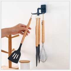 Móc treo đồ nhà bếp đa năng có thể xoay 360 độ không cần đục lỗ (p175-68)