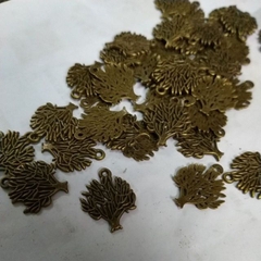 10-50gam Mặt cây màu đồng giả cổ16x20mm