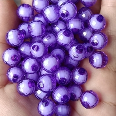 10-35 hạt nhựa 8-10-12mm tròn có lỗ xỏ dây cỡ 2mm (GÓI 10GAM) - TL