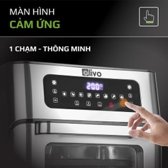 Nồi Chiên Không Dầu OLIVO AF12 - Dung Tích 12L - Công Suất 1800W - Thương Hiệu Mỹ