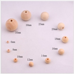 100gam Hạt gỗ kem tự nhiên đủ size 4mm-6mm-8m10mm-12mm-14mm-16mm-18mm-20mm-25mm-30mm-35mm-40mm